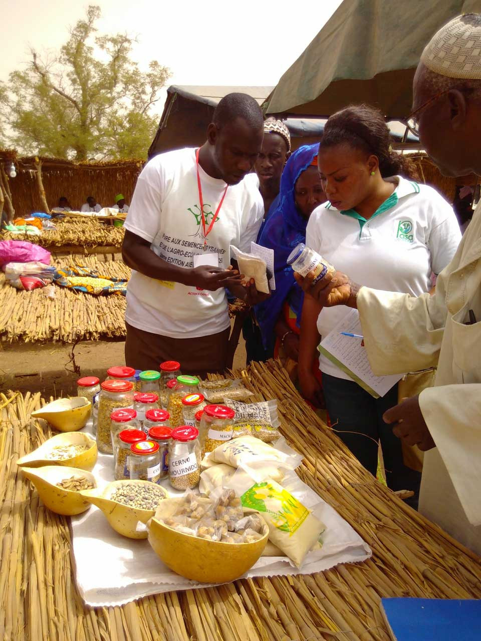 Un mercato per lo scambio di sementi in Senegal: oggi la nostra alimentazione si basa solo su 15 specie vegetali.